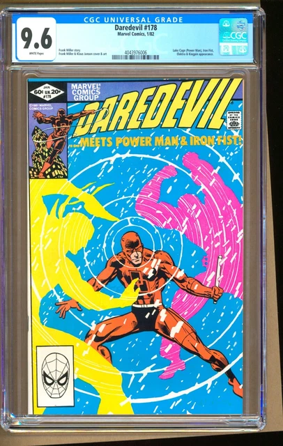 Daredevil #178 (1982) CGC 9.6  WP  Miller - Janson  "Elektra - Kingpin"