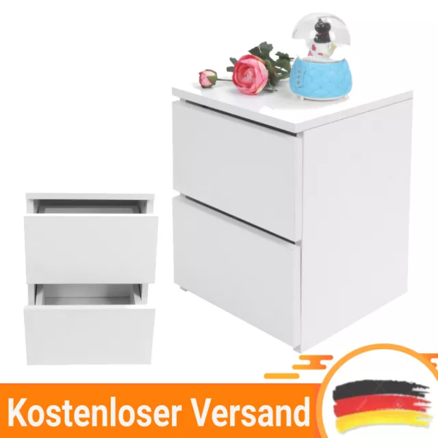 Nachttisch Boxspringbett Nachtschrank Kommode Konsole Beistell 2 Schubladen