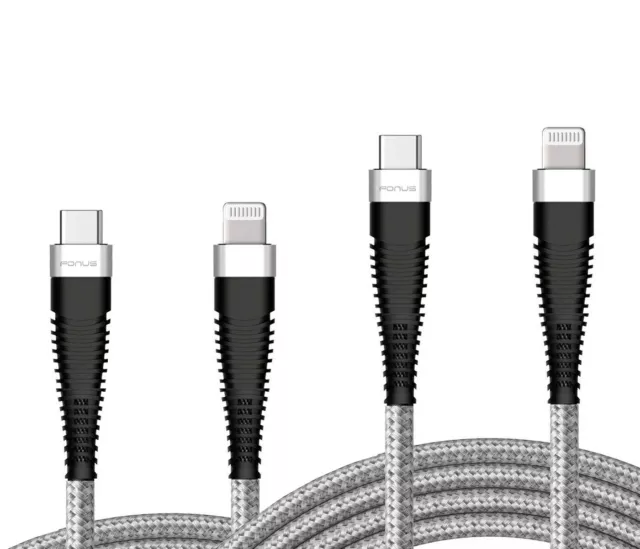For iPhone 11 12 13 14 - 6ft and 10 Long PD Cables Power Wire Charger Cord USB-C