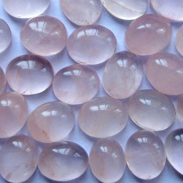 Quartz Rose Pierre Naturelle Ovale 4x6mm 9x7mm 10x8mm Vente en gros Lot de...