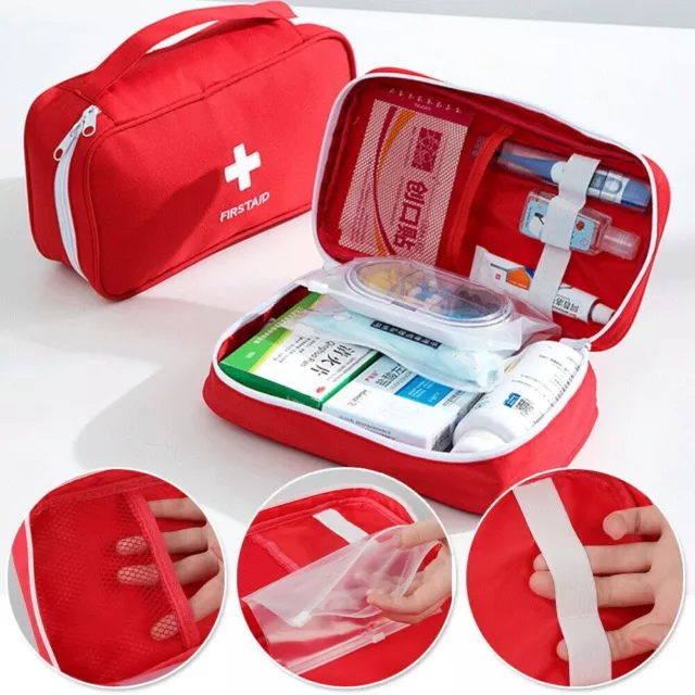 First Aid Kit Medical Emergency Travel Home Car Taxi Work 1St Aid Bag