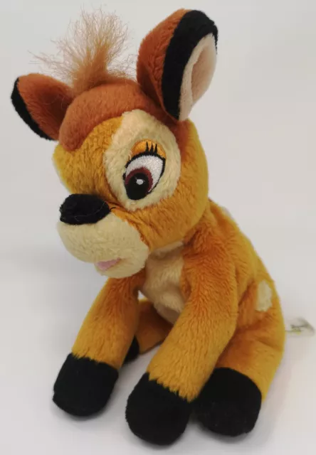 Vintage Walt Disney World 8” Bambi Beanie Plush Soft Toy (H2)