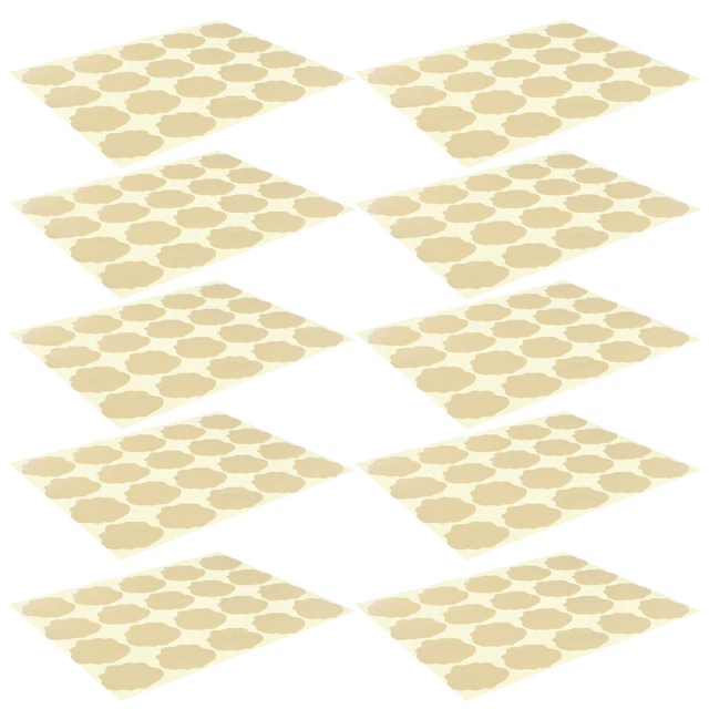 10 hojas pegatinas de sellado papel pegatinas para sobres dorados