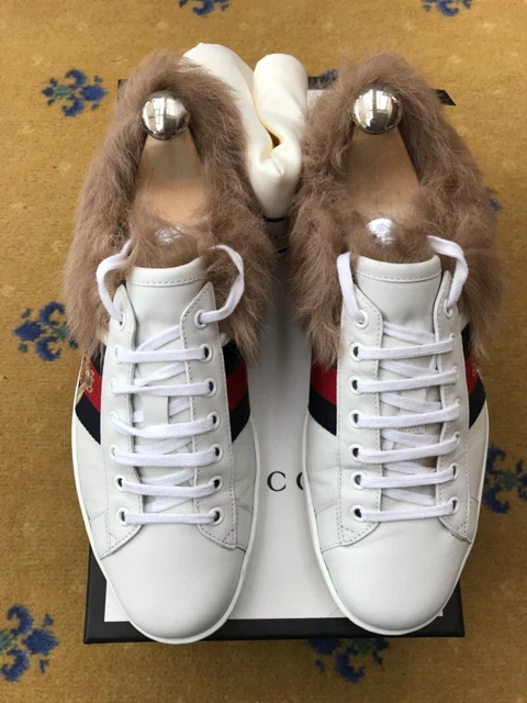 Gucci fur trainers deals