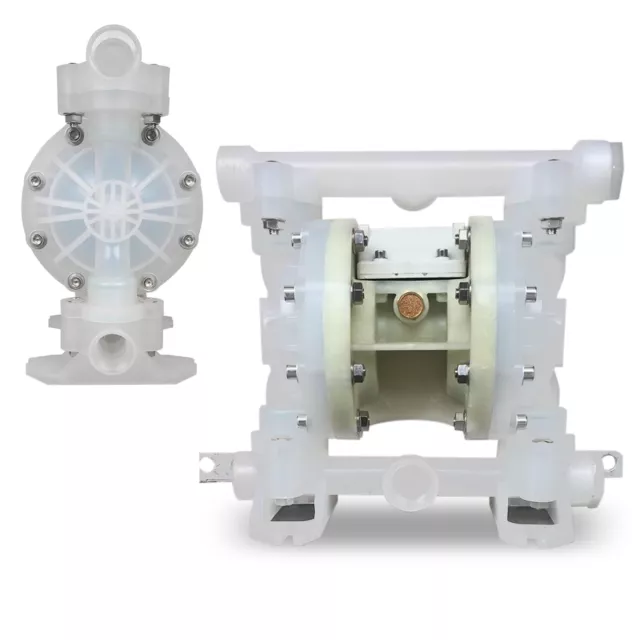 Chemical Air-Operated Double Diaphragm Pump Industrial 3/4inch  Inlet + Outlet