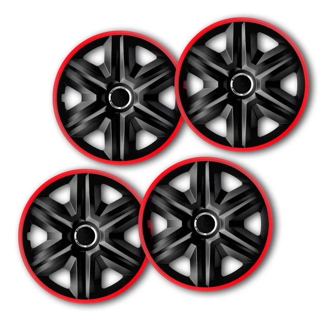 TAPPI MOZZO 14 pollici copriruota HQ ABS plastica universale push-in set di 4 (042)