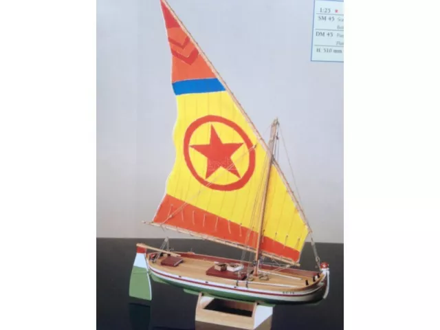 Paranza Adriatic Fishing Boat Model Ship Kit - Corel (SM45)