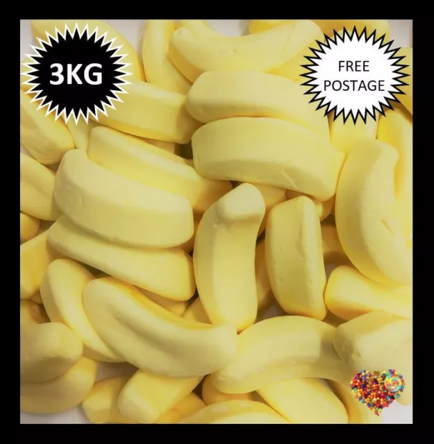 3Kg Bulk Bananas Made In Australia Free Postage Yellow Lollies 2