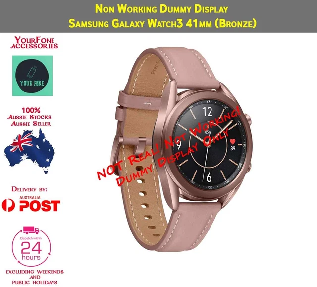 Non working Dummy Display Phone For Samsung Galaxy Watch3 41mm W Band (Bronze)