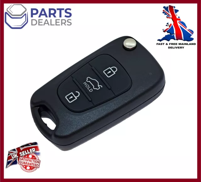 FOR HYUNDAI I30 Kia Ceed Picanto 3 Button Remote Control Key Fob Shell  Blade £6.99 - PicClick UK