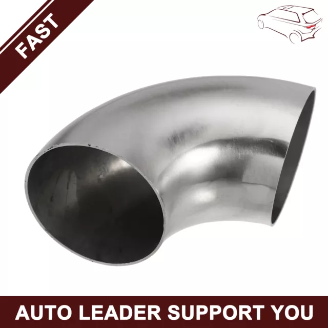 Universal Piece of 1 Stainless Steel 90 Degree Bend Tube Exhaust Elbow Pipe