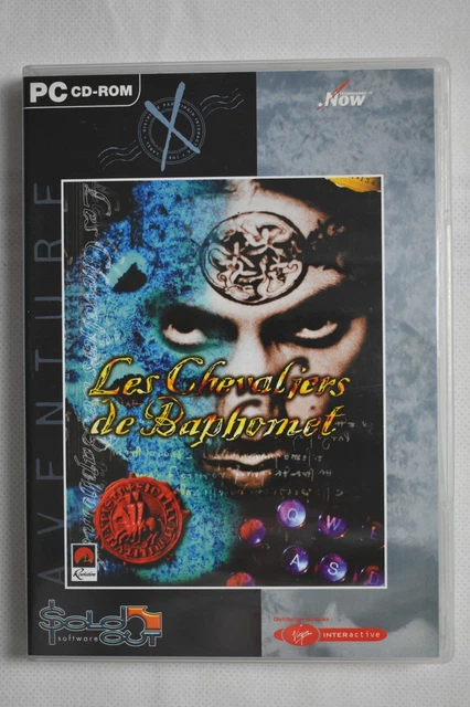 Jeu PC CD-ROM Les Chevaliers De Baphomet En Version Française - Big Box, Sortie 1994, PEGI 18
