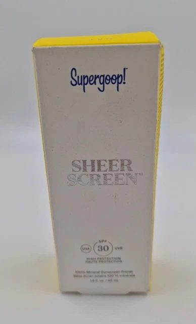 100% GENUINE Supergoop! Mineral Sheer Screen SPF 30 Sunscreen (45ml) - BRAND NEW
