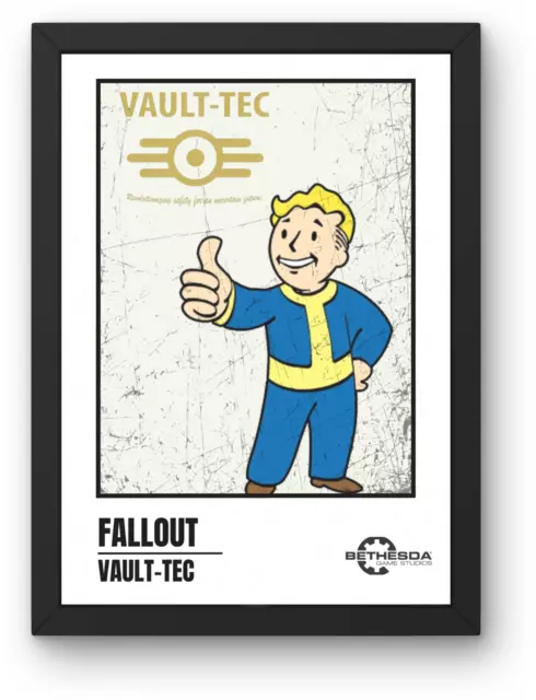 Fallout Vault-Tec Pip Boy Approves, A4 Print poster, Bethesda Gaming Merch