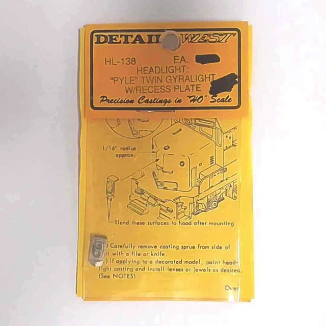 DETAILS WEST HO Scale Detailing Parts Headlight PYLE Twin Gyralight w