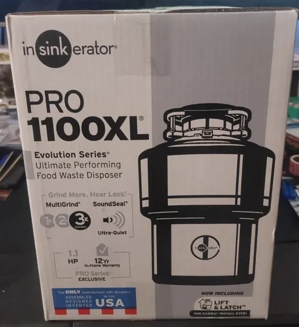 Insinkerator Evolution Pro 1100XL Garbage Disposal NON CORD 1.1 HP New