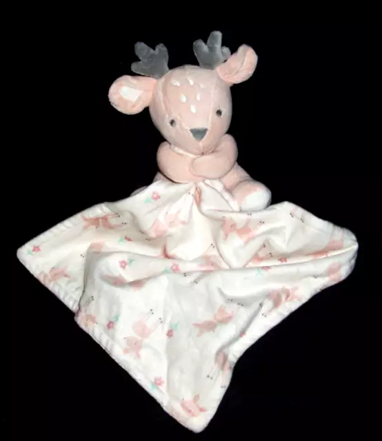 BON BEBE PINK Deer Fawn Holding Baby Blanket Plush Security Lovey RN 72409 33.95 PicClick