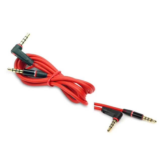 3Ft 3.5Mm Aux Right Angle Audio Stereo Cable Red Atrix Lumia 820 900 Nitro Vivid