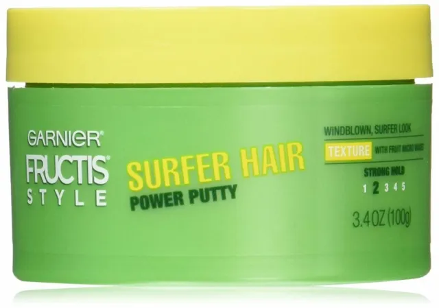Garnier Fructis Style Surfer Hair Power Putty Texture Strong Hold 3.4 Oz 2 Pack