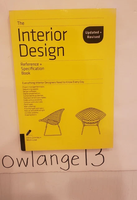 THE INTERIOR DESIGN Reference & Specification Book updated & revised ...