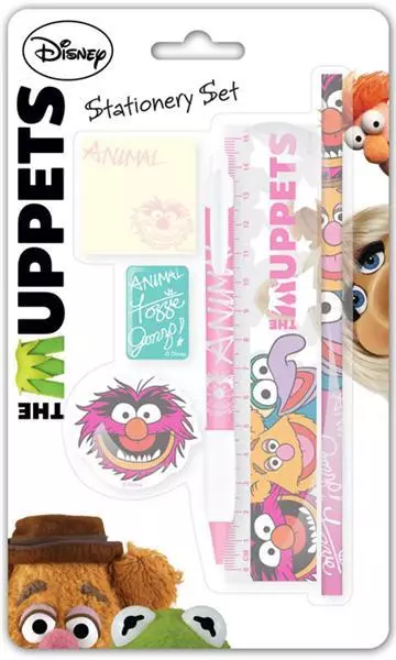 Disney The Muppets Large Stationery Set Pen Pencil Ruler Rubber Sharpener Pad