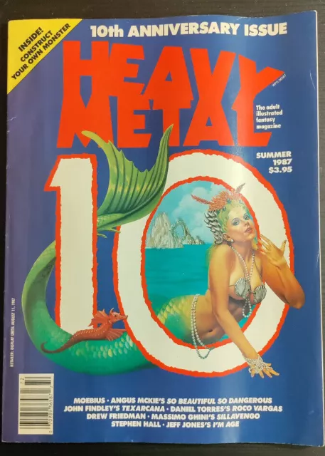 Heavy Metal Magazine Back Issues, Great Graphic Stories, Rare copies from US