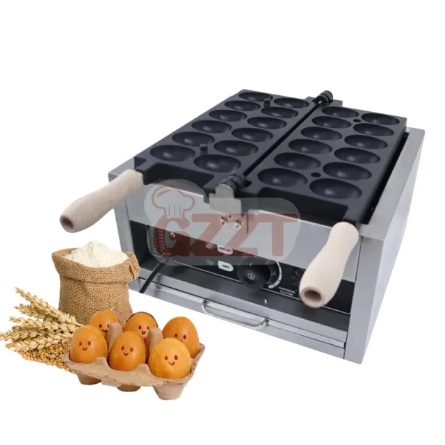 Commercial Waffle Balls Maker Electric Muffin Cake Machine Egg Puffs Mould 110V