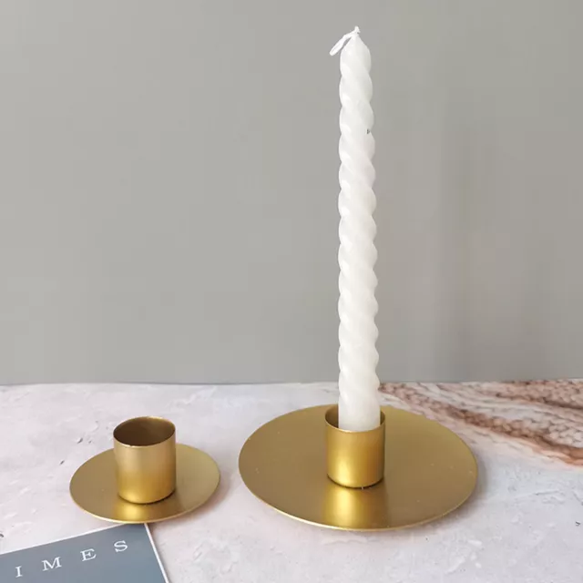 Candle Holder Aesthetic Electroplating Desktop Candlestick Stand Euro Style