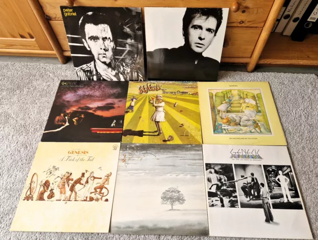 Kleine Vinyl Sammlung Genesis / Peter Gabriel, 7LP, 1 DoLP