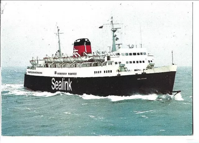 postcard-Maritime-Ship-Sealink -Ferry-Earl Leofric