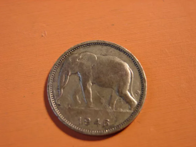 Congo Belge. 1 Franc 1946.