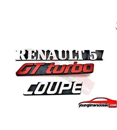 Renault 5 GT Turbo Coupe-Logos