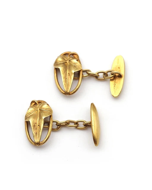 Paire De Boutons De Manchette Art Déco En Acier Argenté - Style Vintage Élégant