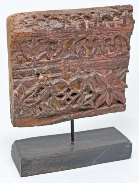 Antik Holz Schnitzerei Panel Tafel Original Alt Fein Hand- Geschnitzte