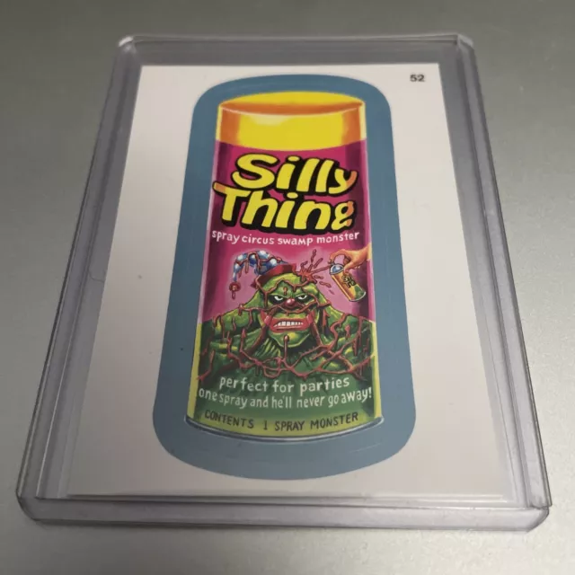 2013 Topps Wacky Packages Silly Thing BLUE BORDER Sticker #52 (CL6)