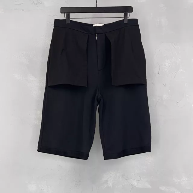 Public School New York Black French Terry Shorts With Exposed Pockets Men's M