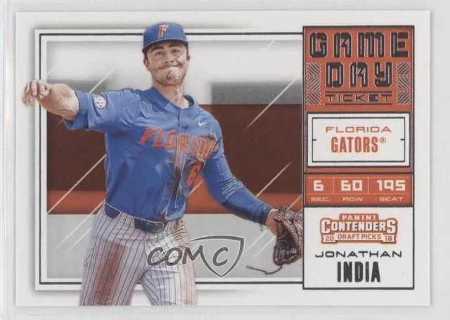 2018 Panini Contenders Draft Picks Game Day Tickets Jonathan India #20