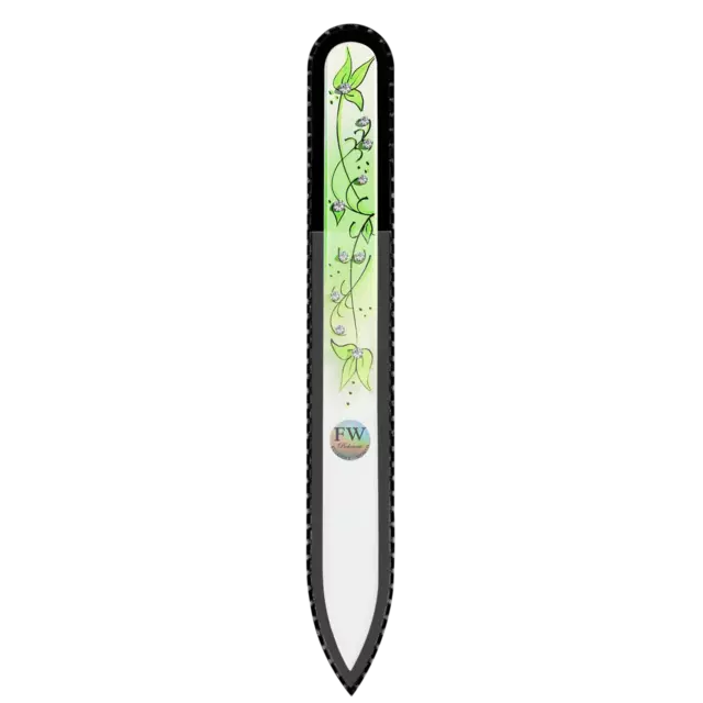 Luxury Glass nail file - Flower Collection Handmade in Czech Republic Best Gift 2