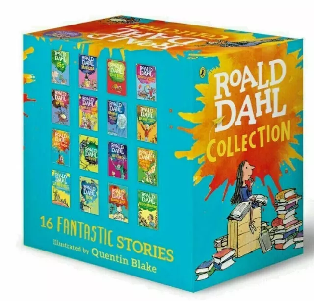 New Roald Dahl Collection Phizz Whizzing 16 Classic Story Books Box Set Free Pos