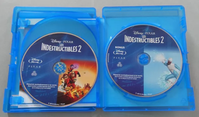 Blu Ray 3D + 2 Blu Ray Disney Pixar Les Indestructibles 2 Losange Rouge N°121 3