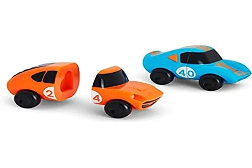Magnet Motors™ Mix and Match Cars Toddler Bath Toy, 2 Pack, Blue/Orange