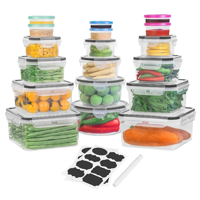 36 PCS Food Storage Containers with lids airtight, (18 Stackable kitchen Stor...