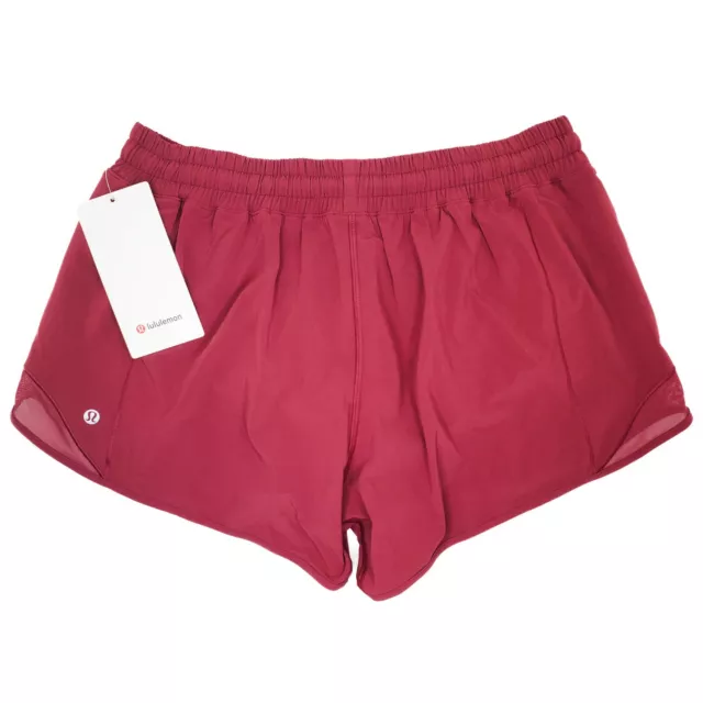 Lululemon Hotty Hot Low-Rise Lined Short 4" Mulled Wine 2