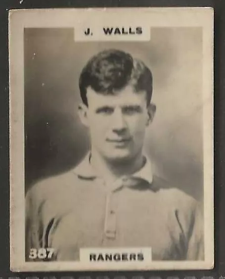 Pinnace Football-Photo Back-#0387- Rangers - J. Walls