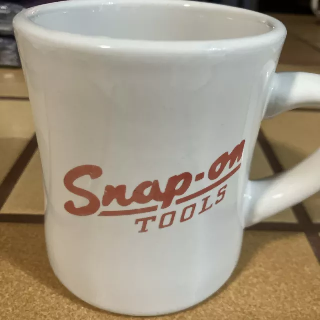 Vintage Snap-On Tools Heavy Ceramic Diner Style Mug Coffee Cup