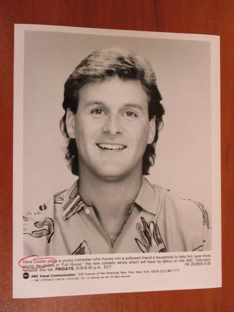 Vintage Glossy Press Photo Actor and Comedian Dave Coulier of Full House 1987