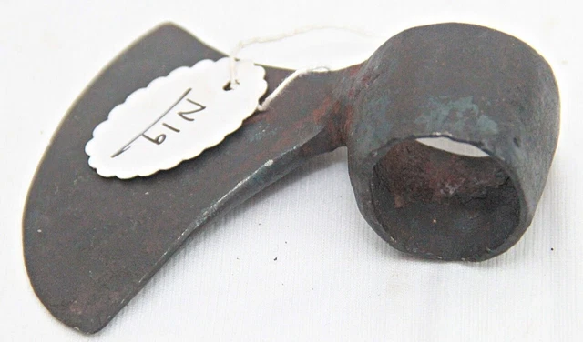 ANCIENNE HACHE VINTAGE en fer forgé à la main hache hache outil coupe-bois... EUR 80,39