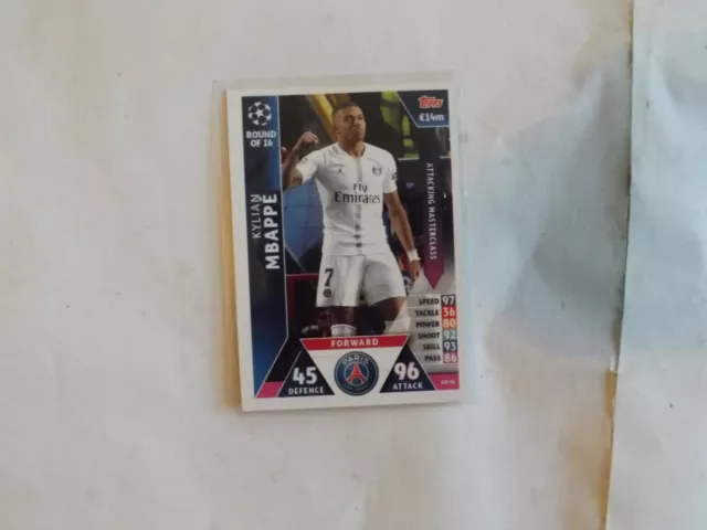 Match Attax Champions League 2018-19 Od01 Kylian Mbappe Psg On Demand Card