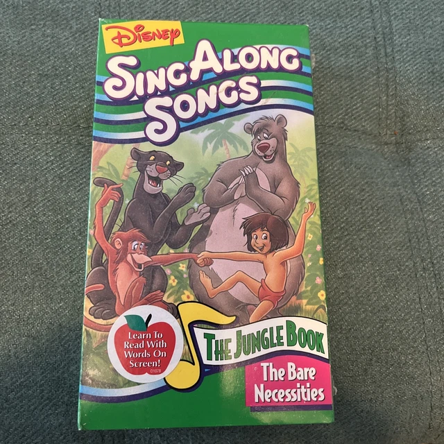 DISNEY SING LONG Songs The Bare Necessities Nastro Vhs Volume 4 EUR 4