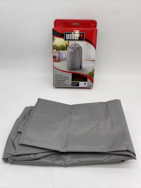 Weber 7175 Grill Cover fits Most 18" /47cm Charcoal Grills (BBQ) GRAY New in Box